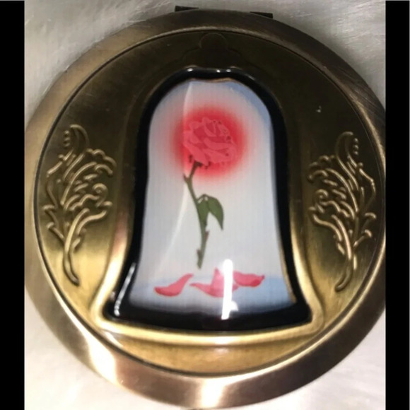 Disney Enchanted Rose Beauty & The Beast Mirror - Picture 1 of 3